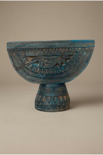 Candle Holder - Half Moon - Dark Teal